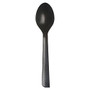Eco-Products; 100% Recycled Polystyrene Cutlery, Spoons, Black, Box Of 1000