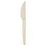 Eco-Products; Plant Starch Material Cutlery, Knives, Beige, Pack Of 50