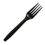 Highmark; Full-Size Plastic Forks, Black, Box Of 1000