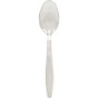 Solo Spoon - 1000/Carton - Teaspoon - Breakroom - Disposable - Textured - Polystyrene - Clear
