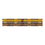 Barker Creek Double-Sided Straight-Edge Border Strips, 3 inch; x 35 inch;, Africa, Pack Of 12