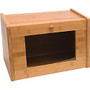 Lipper Bamboo Bread Box with Tempered Glass Window