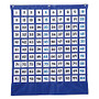 Carson-Dellosa Deluxe Hundreds Pocket Chart, Math, 26 inch; x 30 inch;, Blue