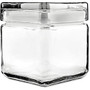 Office Settings Clear Glass Jar - 1 quart Jar, Lid - Glass - 1 Piece(s) / Each