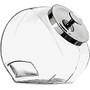 Office Settings Penny Candy Display Container - 2 quart Candy Jar, Lid - Glass Jar, Metal, Chrome - 1 Piece(s) / Each