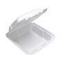 Pactiv Foam Conventional Hinged Lid Containers, Medium, White, 1-Compartment, 32 Oz., 8 inch; x 8 inch; x 3 inch;, Pack Of 150