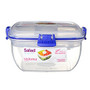 Sistema Salad Container, Clear/Blue