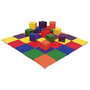 ECR4Kids; Patchwork Mat & Block Set, Multicolor