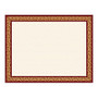 Geographics; Certificates, 8 1/2 inch; x 11 inch;, Burgundy Frame Gold Foil, Pack Of 15