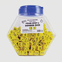 Koplow Games Yellow Spot And Number 16mm Foam Dice, Ages 5-18
