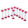 Learning Advantage&trade; 1-Minute Sand Timers, Red, Case Of 30