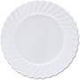 Classicware Table Ware - 6 inch; Diameter Plate - Plastic - Disposable - White - 12 Piece(s) / Pack