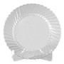 Classicware; Clear Plastic Plates, 9 inch;, Pack Of 180