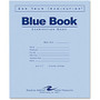 Roaring Spring Examination Blue Book - 8 Sheets - Printed - Stapled - 15 lb Basis Weight 7 inch; x 8.50 inch; - White Paper - Blue Cover - 1Each