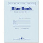 Roaring Spring Wide-ruled Blue Examination Book - 12 Sheets - 24 Pages - Stapled - Wide Ruled - 15 lb Basis Weight 7 inch; x 8.50 inch; - White Paper - Blue Cover - 1Each