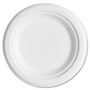 Eco-Products Sugarcane Plates, 6 inch;, 20PK/CT, White - 6 inch; Diameter Plate - Sugarcane Plate - Microwave Safe - 1000 Piece(s) / Carton