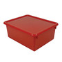 Stowaway; 5 inch; Letter Box, With Lid, 5 inch;H x 10 1/2 inch;W x 13 inch;D, Red, Pack Of 3