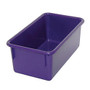 Stowaway; Storage Container, No Lid, 5 1/2 inch;H x 8 inch;W x 13 1/2 inch;D, Purple, Pack Of 5