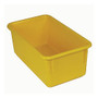 Stowaway; Storage Container, No Lid, 5 1/2 inch;H x 8 inch;W x 13 1/2 inch;D, Yellow, Pack Of 5