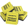 The Pencil Grip&trade; Magnetic Whiteboard Erasers, 2 inch; x 2 inch;, Yellow, 2 Packs Of 12