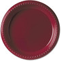 Solo Table Ware - 9 inch; Diameter Plate - Polystyrene, Plastic - Disposable - Red - 25 Piece(s) / Pack
