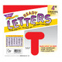 TREND Ready Letters;, 4 inch;, Casual Letters/Numbers, Red, Pre-K - Grade 8, Pack Of 72