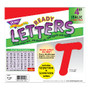 TREND Ready Letters;, 4 inch;, Italic Letters/Numbers, Red, Pre-K - Grade 8, Pack Of 194