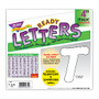 TREND Ready Letters;, Italic, 4 inch;, White, Pre-K - Grade 12, Pack Of 175