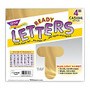 TREND Ready Letters;, Metallic Casual, 4 inch; Gold, Pre-K - Grade 12, Pack Of 71