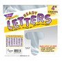 TREND Ready Letters;, Metallic Casual, 4 inch;, Silver, Pre-K - Grade 12, Pack Of 71