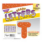 TREND Ready Letters;, Sparkle, 4 inch;, Orange, Pre-K - Grade 12, Pack Of 72