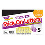 TREND STICK-EZE; Stick-On Letters, 1 inch;, Black, Pre-K - Grade 12, Pack Of 360