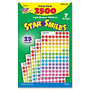 Trend superShapes Star Smiles Stickers - 2500 Star - Self-adhesive - Acid-free, Non-toxic, Photo-safe - Assorted - 2500 / Pack