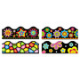 TREND Terrific Trimmers Board Trim, 2 1/4 inch; x 3 1/4', Bright On Black, Assorted Colors, Set Of 48