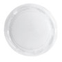 WNA Inc Designerware Plastic Plates, Round, 9 inch;, Clear, 10 Plates Per Pack, Case Of 18 Packs