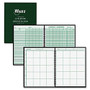 Ward Combo Teacher's Record/Planning Book - Wire Bound - 11 inch; x 8.50 inch; Sheet Size - White Sheet(s) - Green Cover - 1 Each