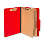 ACCO; Color Life Presstex Top-Tab Folders, Letter Size, 30% Recycled, Red, Box Of 10