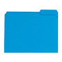 Office Wagon; Brand Color File Folder, 8 1/2 inch; x 11 inch;, Letter Size, Blue, Box Of 100