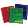 Oxford Poly Pocket Binder Envelopes - 150 Sheet Capacity - Poly - Assorted - 3 / Pack