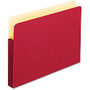 Oxford; Color Expanding File Pocket, Letter Size, 3 1/2 inch; Expansion, Red