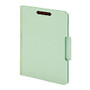 Pendaflex; End Tab Classification Folders, 100% Recycled, Letter Size, Light Green, Box Of 25