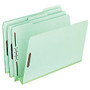 Pendaflex; Extra-Sturdy Pressboard Fastener Folders, 3 inch; Expansion, 8 1/2 inch; x 14 inch;, Legal Size, Light Green, Pack Of 25