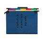 Pendaflex; Hanging Style Personnel Folder, 9 1/2 inch; x 11 3/4 inch;, 2 inch; Expansion, 65% Recycled , Blue