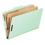 Pendaflex; Pressboard Classification Folder, 2 inch; Expansion, Letter Size, Light Green