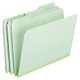 Pendaflex; Pressboard Expanding File Folders, 2 inch; Expansion, Letter Size, Light Green, Box Of 25