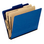 Pendaflex; PressGuard; Color Classification File Folder, 8 1/2 inch; x 11 inch;, Letter Size, 60% Recycled, Blue, Box Of 10