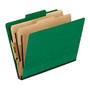 Pendaflex; PressGuard; Color Classification File Folder, 8 1/2 inch; x 11 inch;, Letter Size, 60% Recycled, Green, Box Of 10