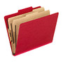 Pendaflex; PressGuard; Color Classification File Folder, 8 1/2 inch; x 11 inch;, Letter Size, 60% Recycled, Scarlet, Box Of 10