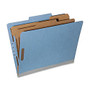 SKILCRAFT; Tyvek; Reinforced Classification Folders, Letter Size, 30% Recycled, Blue, Box Of 10 (AbilityOne 7530-01-418-1314)