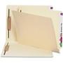 Smead End Tab Fastener Folders with Shelf-Master; Reinforced Tab - Letter - 8.5 inch; x 11 inch; - Straight Tab Cut - 0.75 inch; Expansion - 2 Fastener - 250 / Box - 11pt. - Manila